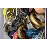 A large selection of bangles of various designs