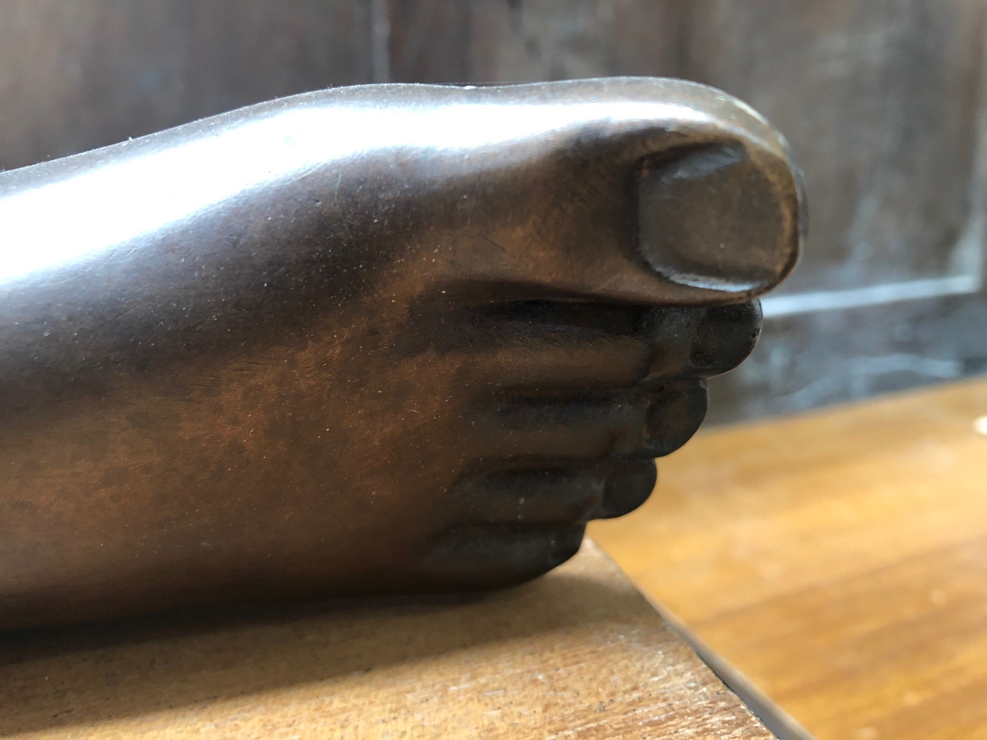 A 1980's Limited Edition bronze figure modelled as sleeping child by John Robinson, purchased from - Image 4 of 7