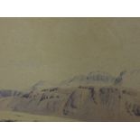 A watercolour, William Heaton Cooper, Scafell and Gable, Seat Elan, Scout Clan, signed and