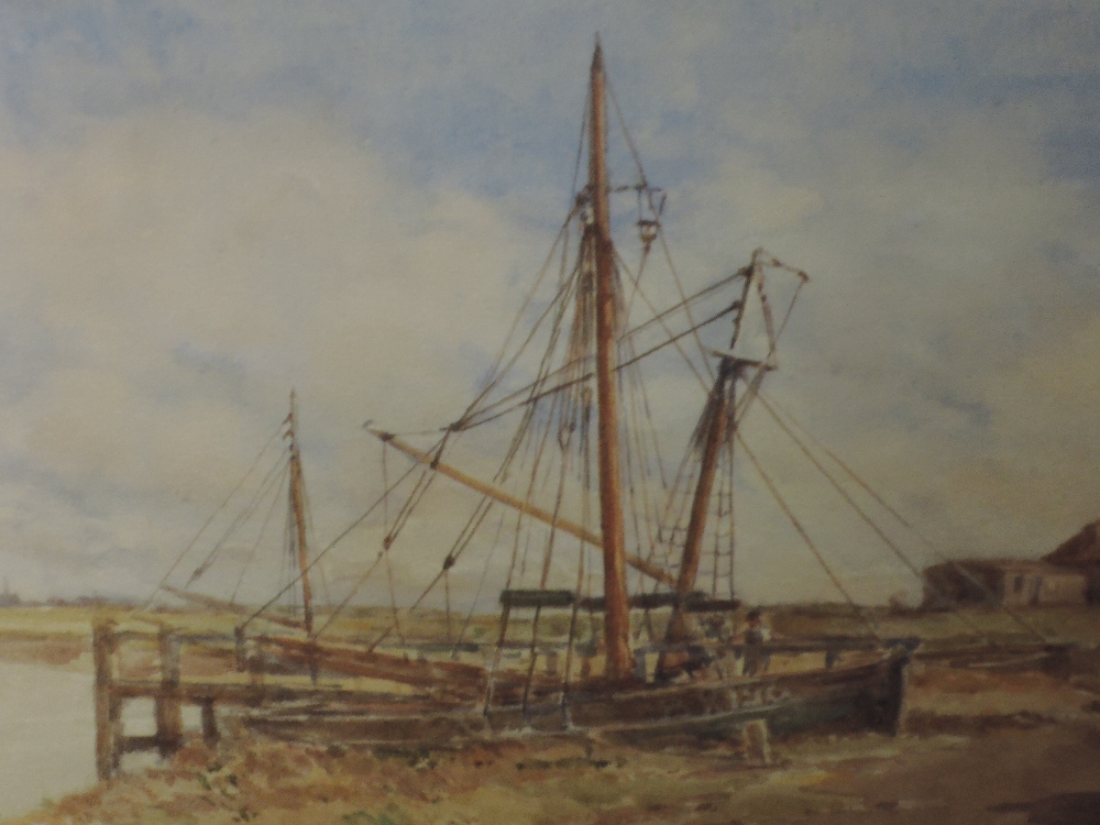 A pair of watercolours, Francis B Tighe, High Tide and The Jetty Rye signed and dated 1929, each