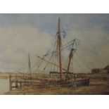 A pair of watercolours, Francis B Tighe, High Tide and The Jetty Rye signed and dated 1929, each