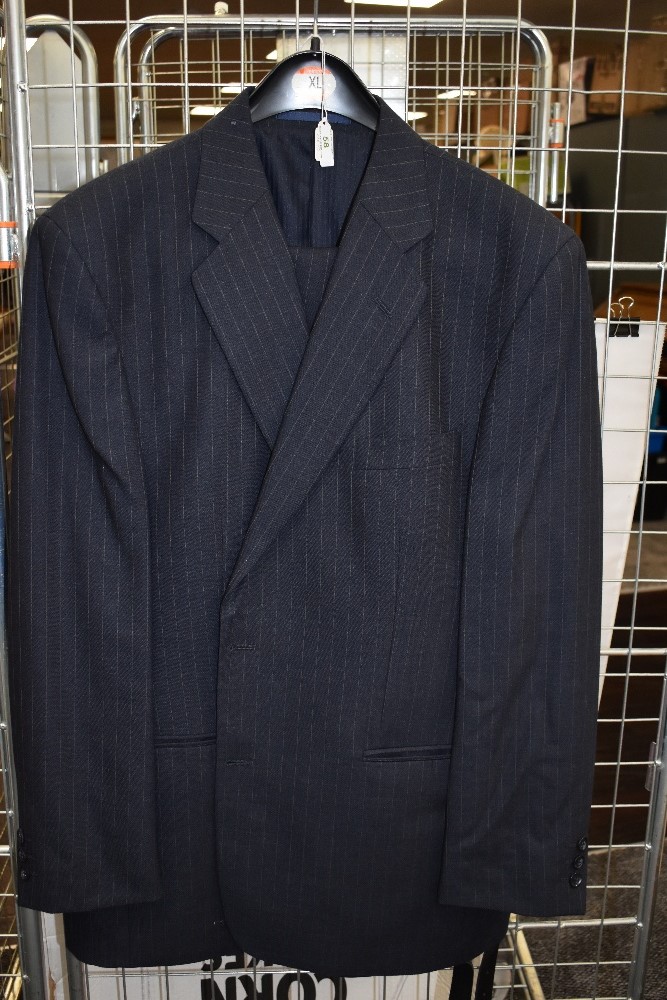 Mens pure new wool pin navy striped suit. Good condition,possibly unworn.