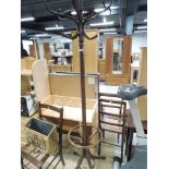 A bentwood hat stand, approx. height 192cm