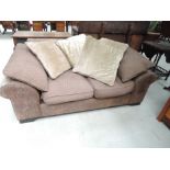 A modern settee, ex DFS, approx. Width 180cm Depth 100cm , some sun fading to one arm