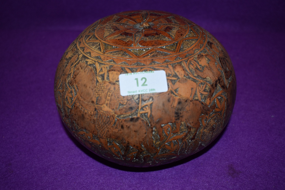 A carved decorative Gourd.