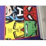 A Character rug, Avengers, approx. 80 x 80cm