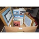 A box of vintage and modern books, of local interest including topics such as the lake district,