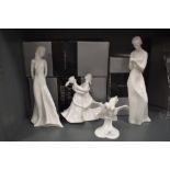 Four Royal Doulton figurines including 'Always and forver' 'Tenderness(AF)' 'Kindred spirits' and '