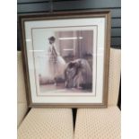 A print, Ballet interest, framed size approx. 94 x 88cm