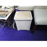 A bathroom storage stool, approx. dimensions W36 D30 H42 cm