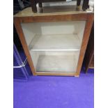 An oak glazed cabinet, approx. width 58cm