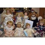 A large quantity of collectable dolls, from makers such as The Ashton Drake Galleries , The Leonardo