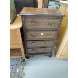 A reproduction Regency style chest of four drawers , approx. Width 45cm