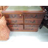 A reproduction Regency four door filing chest, having double faux drawer fronts, approx. Width 95cm,