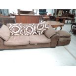 A modern settee, ex DFS, approx. Width 220cm Depth 100cm