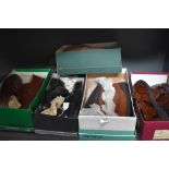 A box of mens shoes, mixed styles,some as new in boxes. Includes K shoes and hotter.