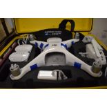 A DJI Phantom 4 camera drone in hard outdoor case