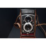 A Rolleicord reflex camera in original case