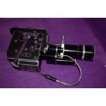 A Bolex H16 Reflex cine camera in hard case