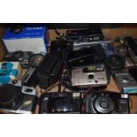 A selection of 35mm and compact cameras