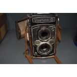 A Yashica D reflex camera