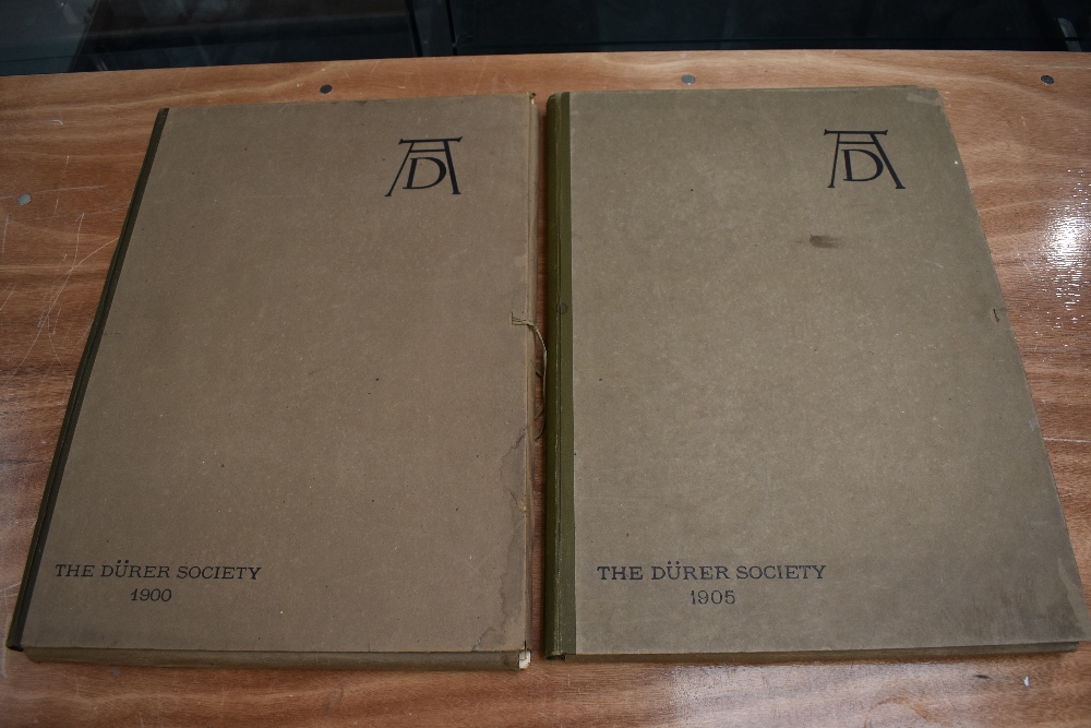 Art. The Durer Society. Portfolio volumes for 1900 (third series) & 1905 (eighth series). 1900