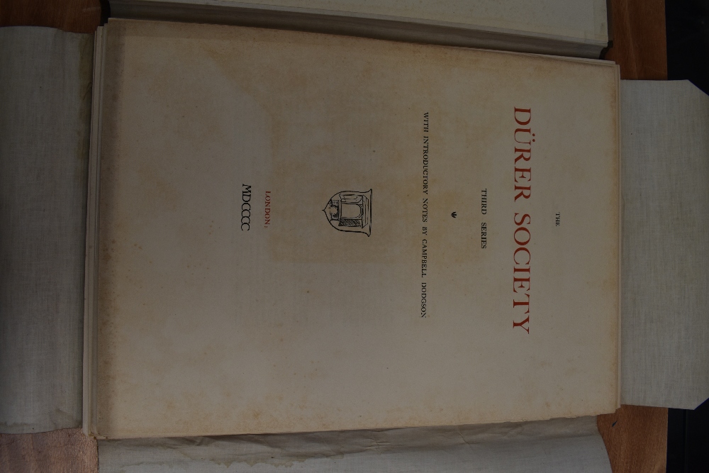 Art. The Durer Society. Portfolio volumes for 1900 (third series) & 1905 (eighth series). 1900 - Image 3 of 4