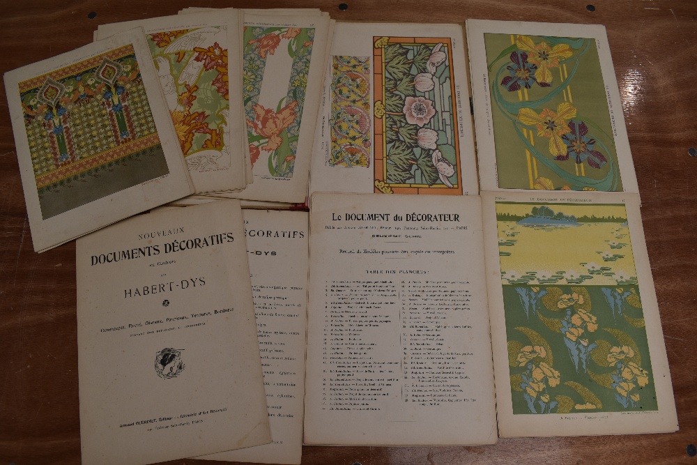 French design. Two part works. First: Habert-Dys - Nouveaux Documents Decoratifs en Couleurs: