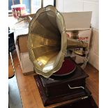 A vintage gramophone for shellac and 78 rpm discs - comes with spare stylus