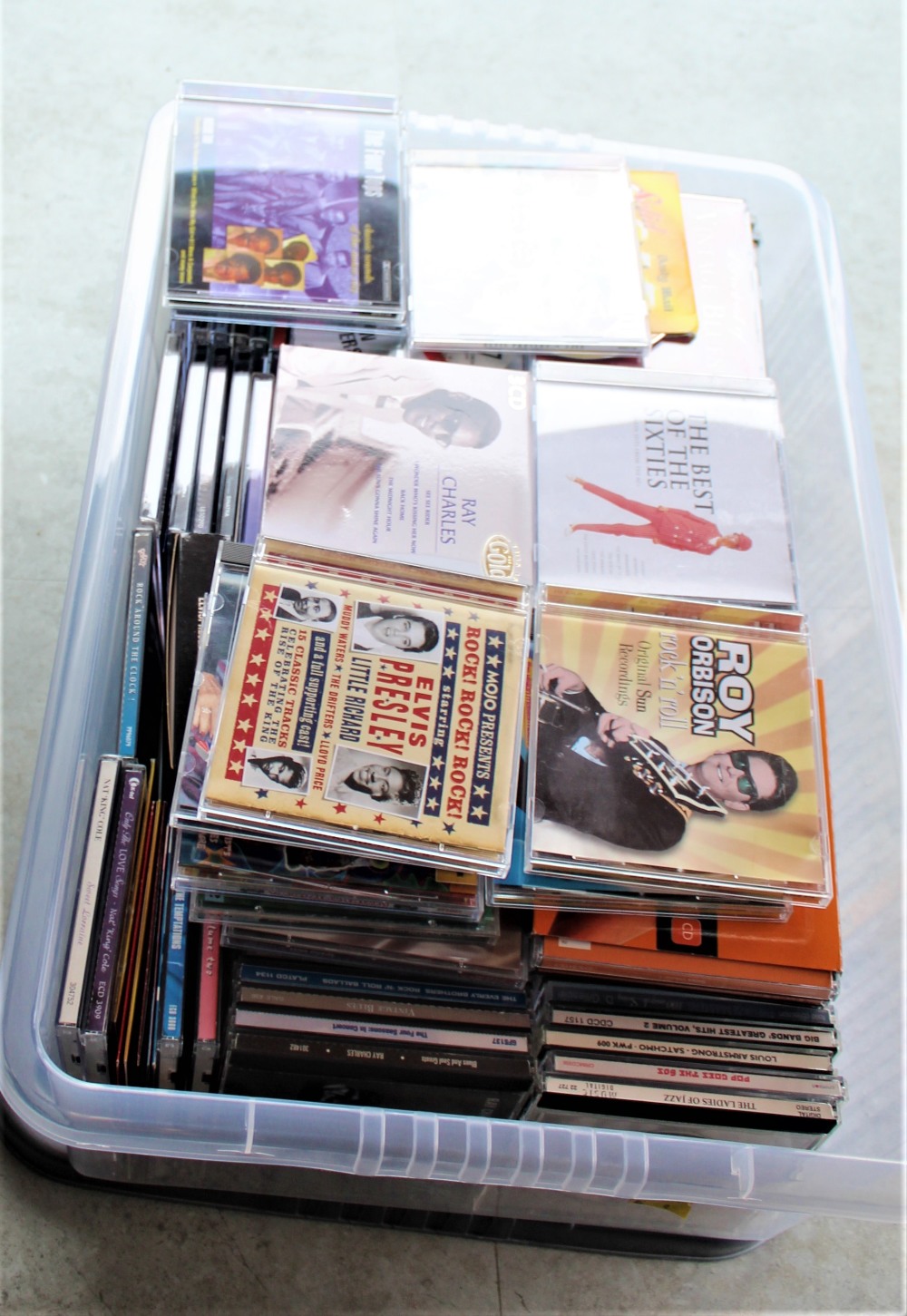 A large box of compact discs - 1960's and more