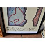 A signed Spandau Ballet framed poster for ' True '