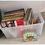 A large box of interesting albums , folk , classical and more