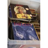 A large box of seven inch singles with some nice items on offer here