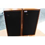 A pair vintage Bower and Wilkins speakers - highly rated in audio circles