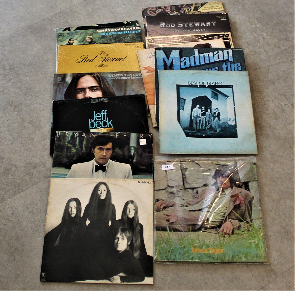 A lot of fifteen rock and singer / songwriter albums , some nice titles in this lot - some