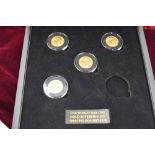 A collection of four Gold Sovereigns. The World War One Gold Sovereign Set. 1914, 1915, 1916 and