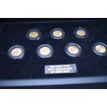 A Collection of Seven Gold Sovereigns. The First Gold Sovereigns of each Sovereign Mint