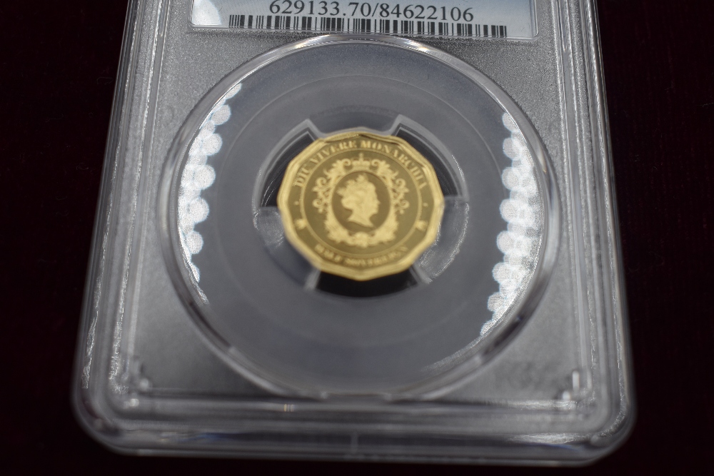 The 2017 Twelve-sided Gold Sovereign set for Tristan Da Cunha. A Sovereign, Half Sovereign and a - Image 4 of 7