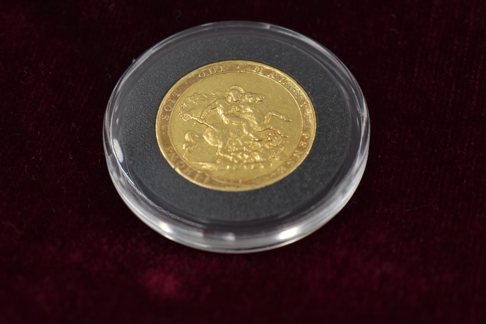 A Gold Sovereign. A King George III 1820 Gold Sovereign. In a case. These coins are all from Hattons - Image 3 of 3
