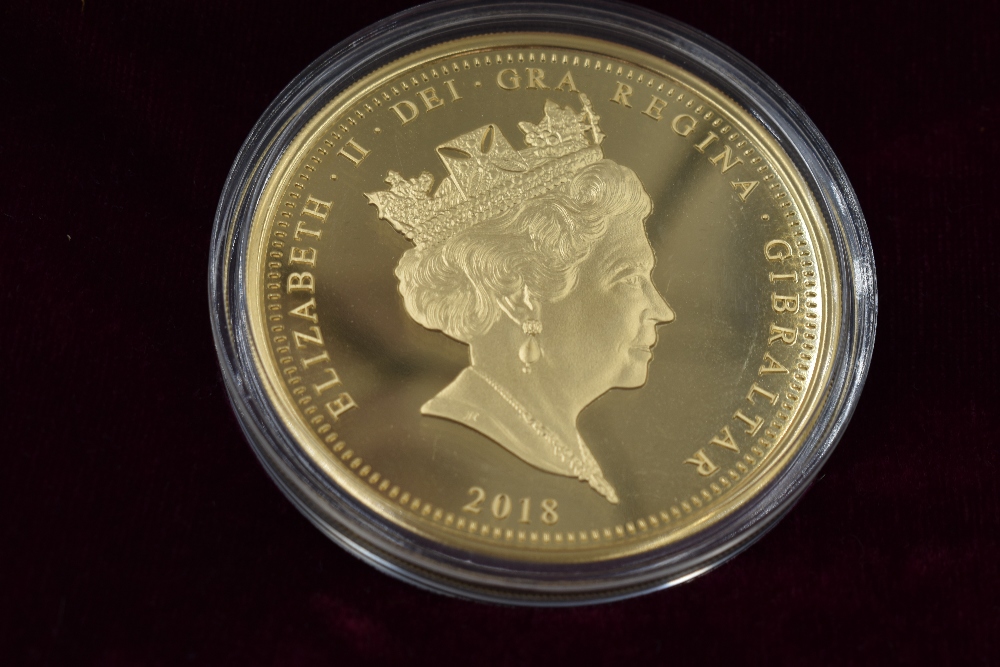 A Gold Fifty Pound Coin. The 2018 Sapphire Coronation Gold Fifty Pound Coin. Mintage just 26 - Image 2 of 3