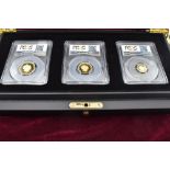 The 2017 Double Portrait Deluxe Gold Sovereign set for Tristan Da Cunha. A Sovereign, Half Sovereign