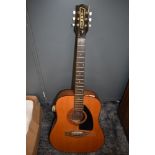 Vintage Acoustic 'eko' dreadnought guitar.