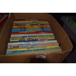 A box of Annuals, 1970s and 1980s, also included is an earlier childrens book.