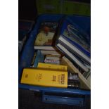 A mixed lot of books, including cricket and ww2 interest.