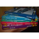 Five Haynes Manuals for the following. Peugeot 405 Diesel 88-96, Ford Fiesta 83-85. Ford 2.1 , 2.