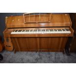 A mid 20th century walnut cased piano by Eavestaff, 'PianetteMini Piano' six and a half octave