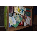 A box of novels and similar, including Maeve Binchy and Catherine Cookson.