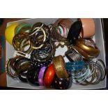 A large selection of bangles of various designs
