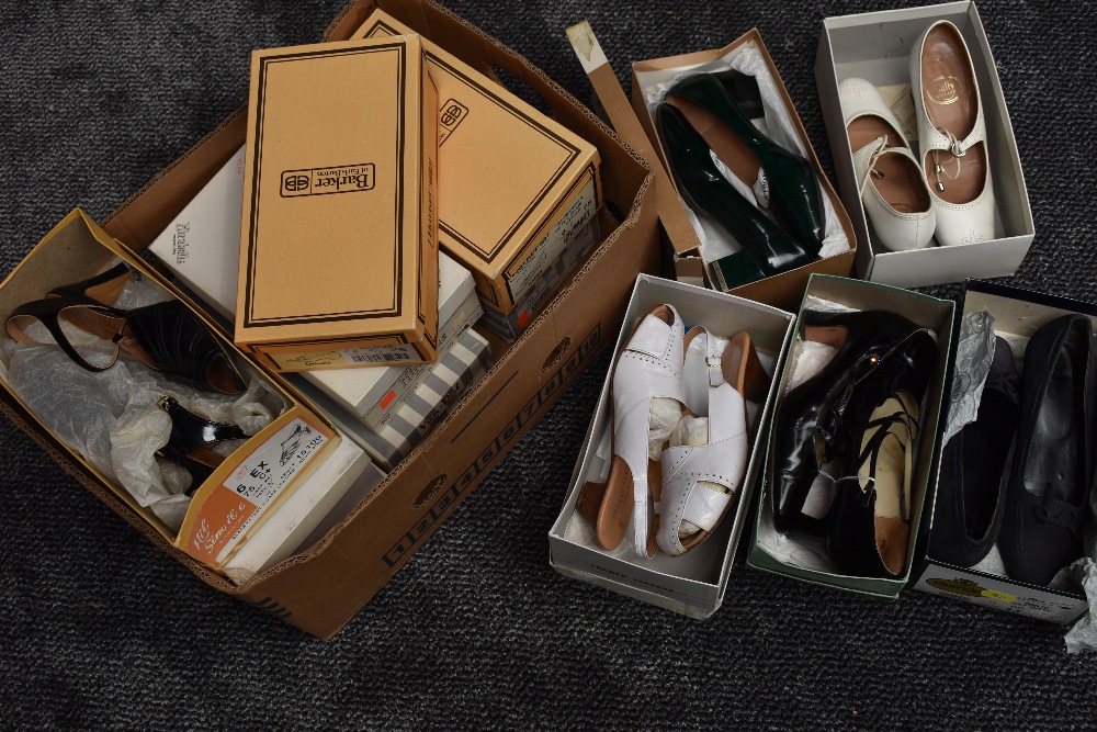 Thirteen pairs of retro shoes, including Church's and Barker. All in great condition in boxes.mainly