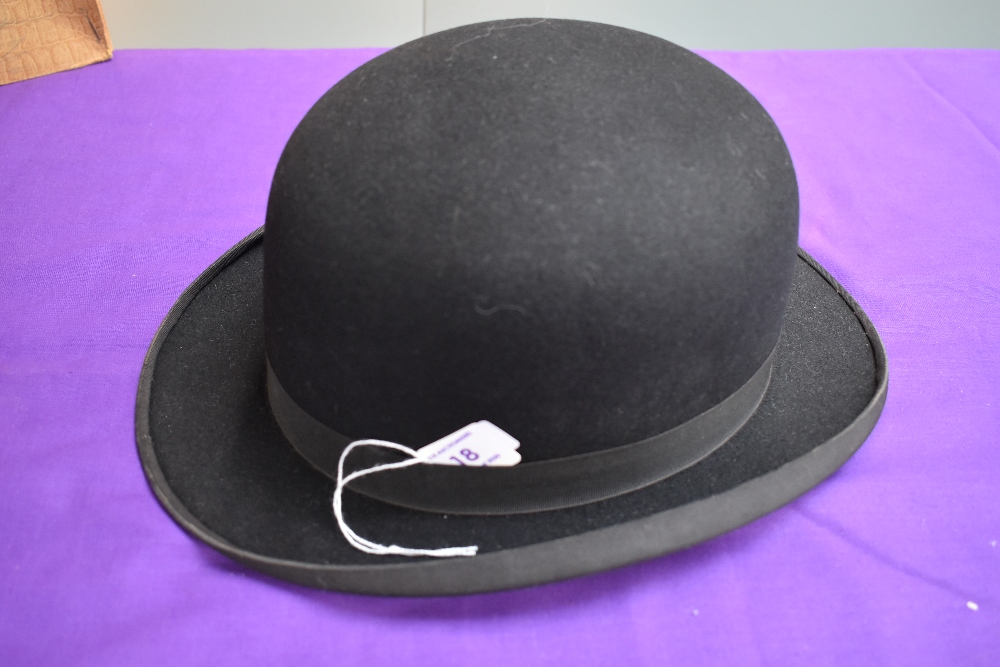 A vintage bowler hat ' The Rosebury' internal band measures approx 22.5'. Very good condition,